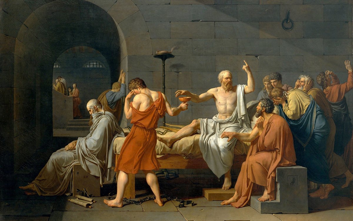 تحليل لوحة موت سقراط